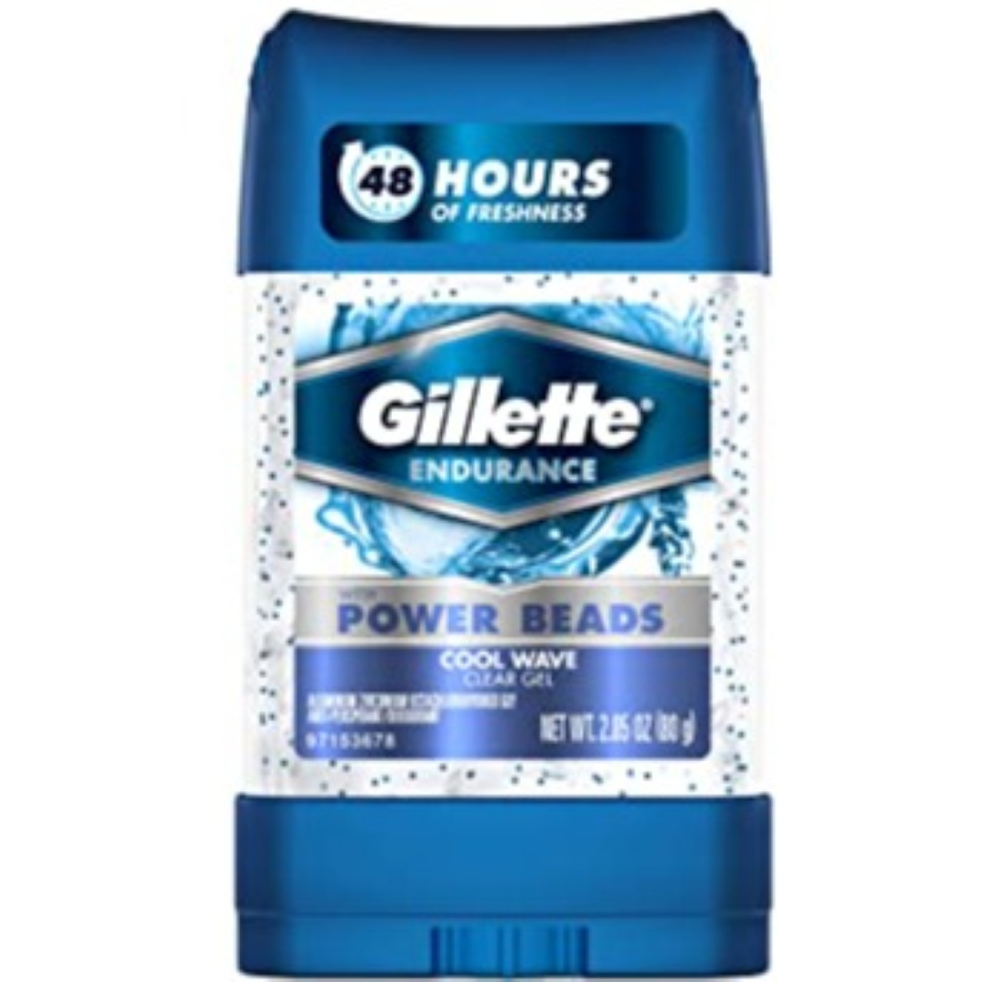 GILLETTE CLEAR GEL POWER BEADS 80G
